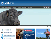 Tablet Screenshot of angus.org.ar