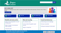 Desktop Screenshot of angus.gov.uk